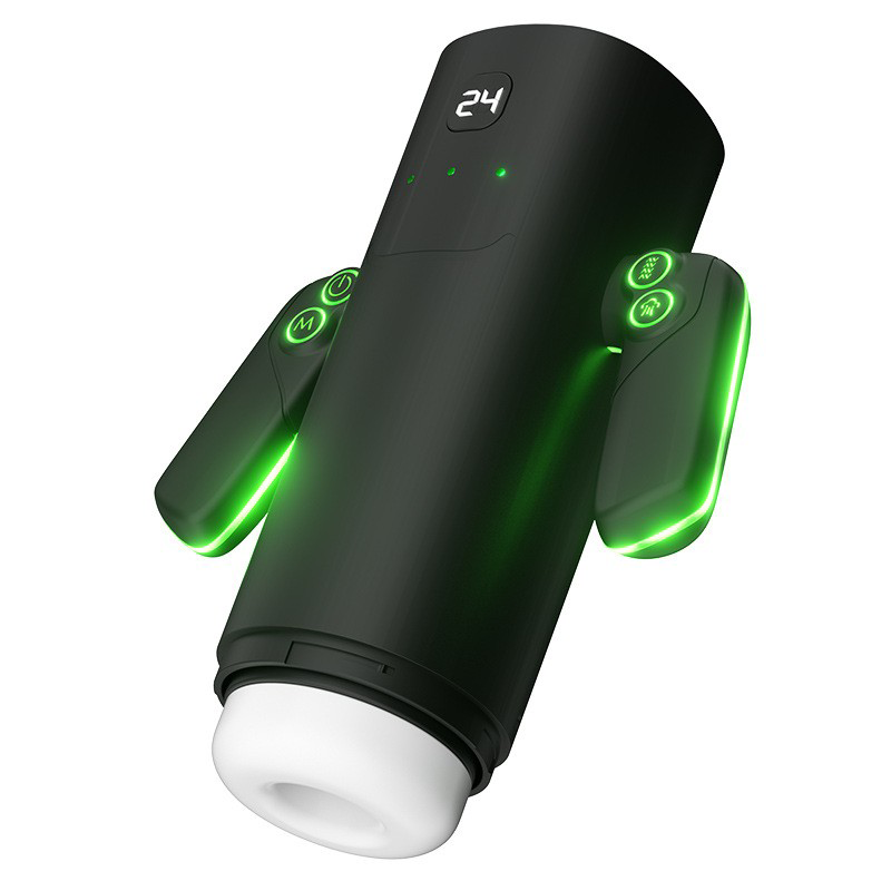 Handle - Controlled Male Masturbation Cup 9 - frequency Telescopic Movement Sucking Vibration