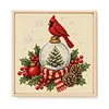 Snow Globe Cardinal DIY 14CT 2 Strands Stamped Cross Stitch Kit for Adults tapestrymarket