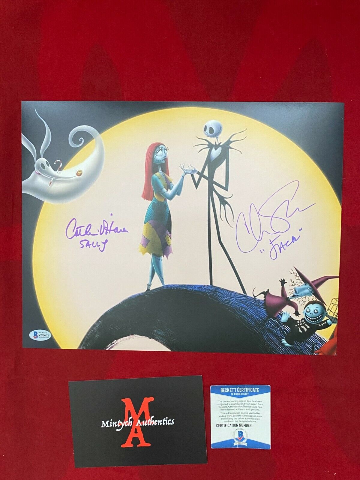 CATHERINE O'HARA & CHRIS SARANDON SIGNED 11x14 Photo Poster painting! NIGHTMARE BEFORE CHRISTMAS