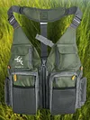 Outdoor Fishing Vest Multi-Pockets Oxford Cloth Sea Fishing Coat for Adult&Teen