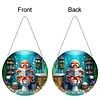 2D Flat DIY Octopus Diamond Art Pendant Double-Sided Diamond Painting Set