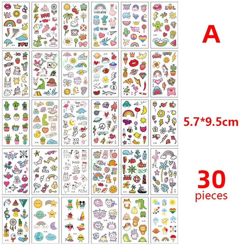 Tattoo Sticker set English sentence brave breathin kiss here Tatoo Temporary Flash Tatto Fake Cool stuff for Men Women 56 Pcs