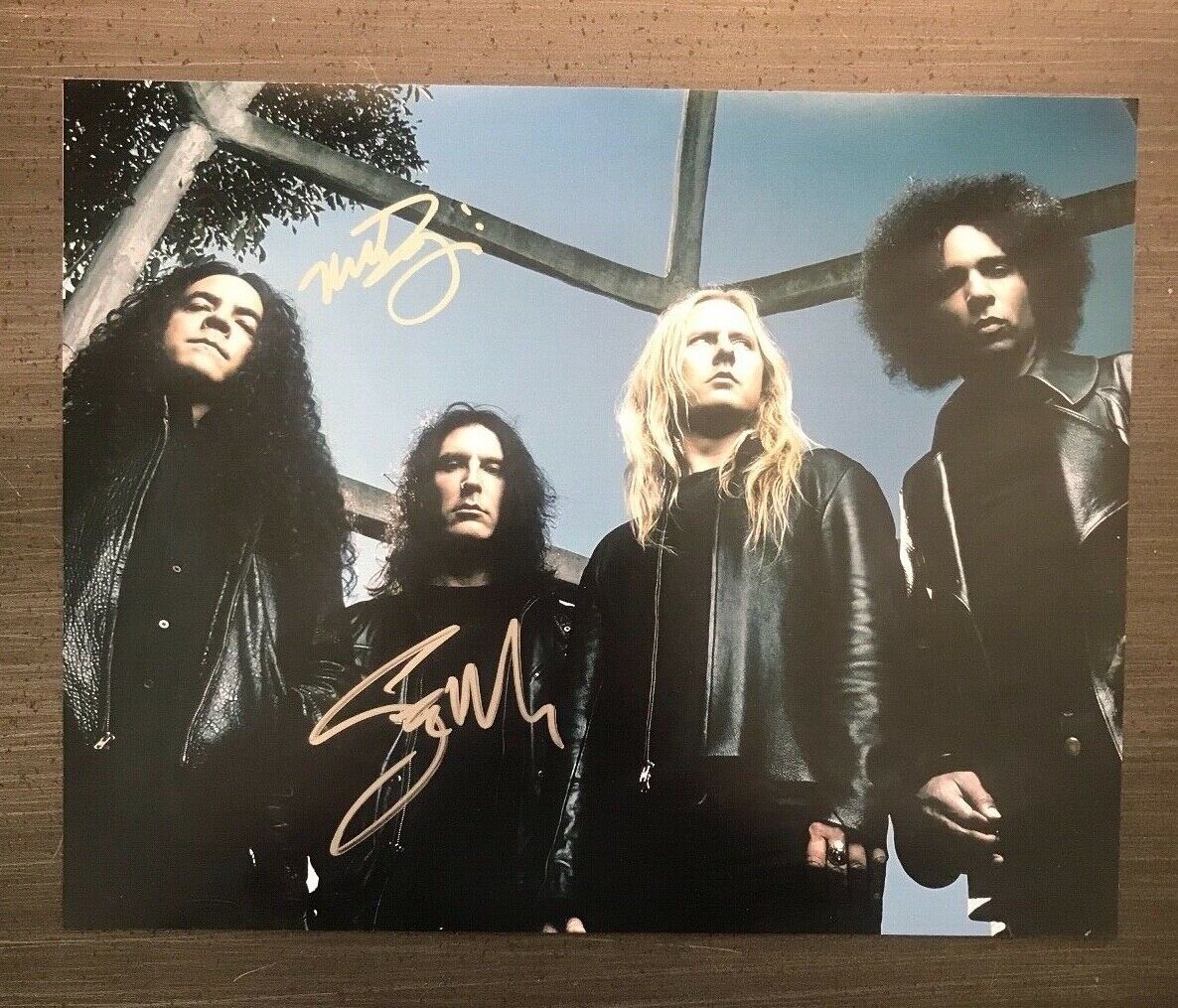 * ALICE IN CHAINS * signed 11x14 Photo Poster painting * MIKE INEZ & SEAN KINNEY * PROOF * 1