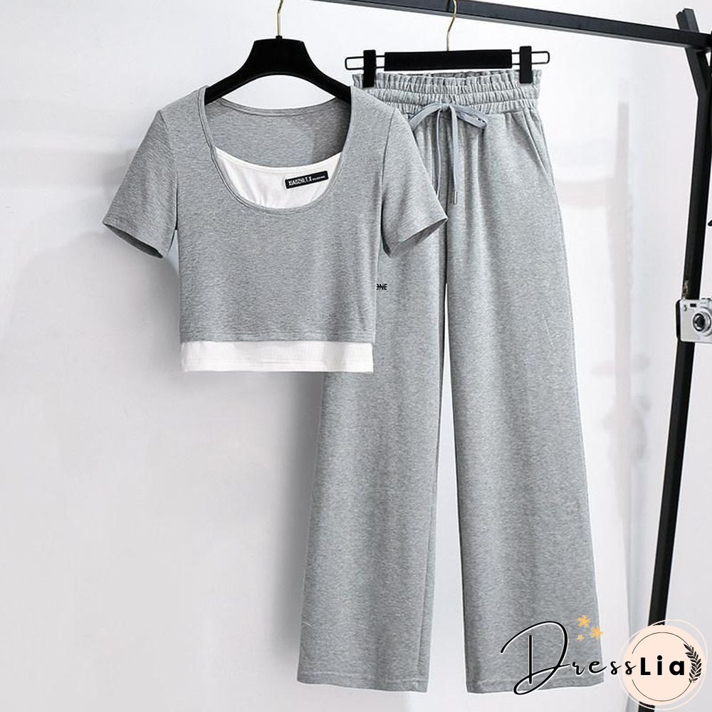 Fashion Sports Two-Piece Set P11709