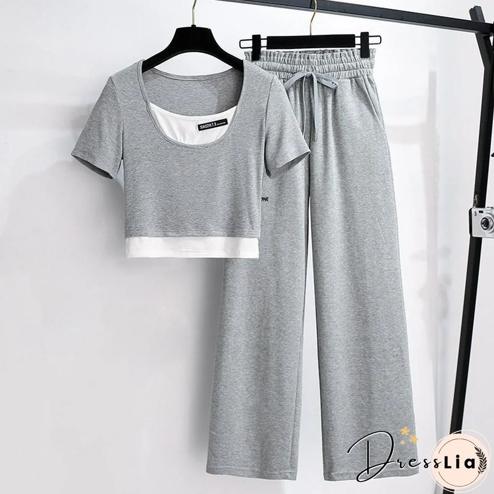 Fashion Sports Two-Piece Set P11709