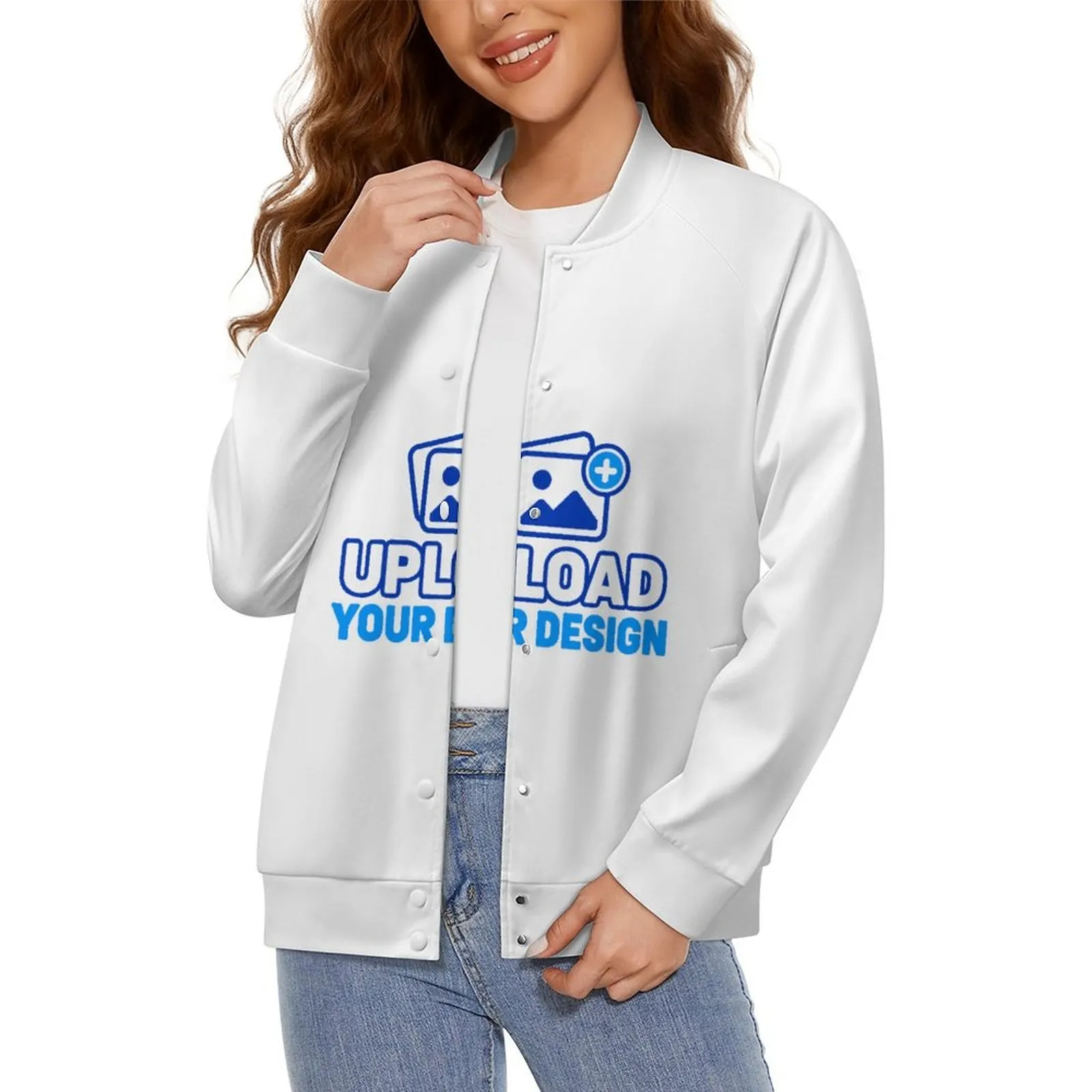 All-Over Print Women's Baseball Jacket &ndash; personalized print product image 8