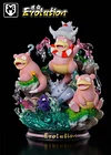 Evolution of Slowpoke - Pokemon Resin Statue - MFC Studios