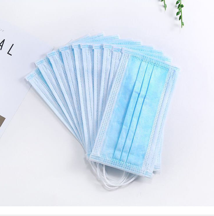 1pc Face Masks Disposable 3 Layers Dustproof Mask Facial Protective Cover Masks Set Anti-Dust Surgical Medical Salon Earloop