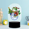 DIY Diamond Painting 7 Color Night Light Lamp Home Decoration Ornament Gift Kit(Snowman)