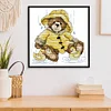 Teddy Bear-14CT Stamped Cross Stitch Kit(21*21cm)