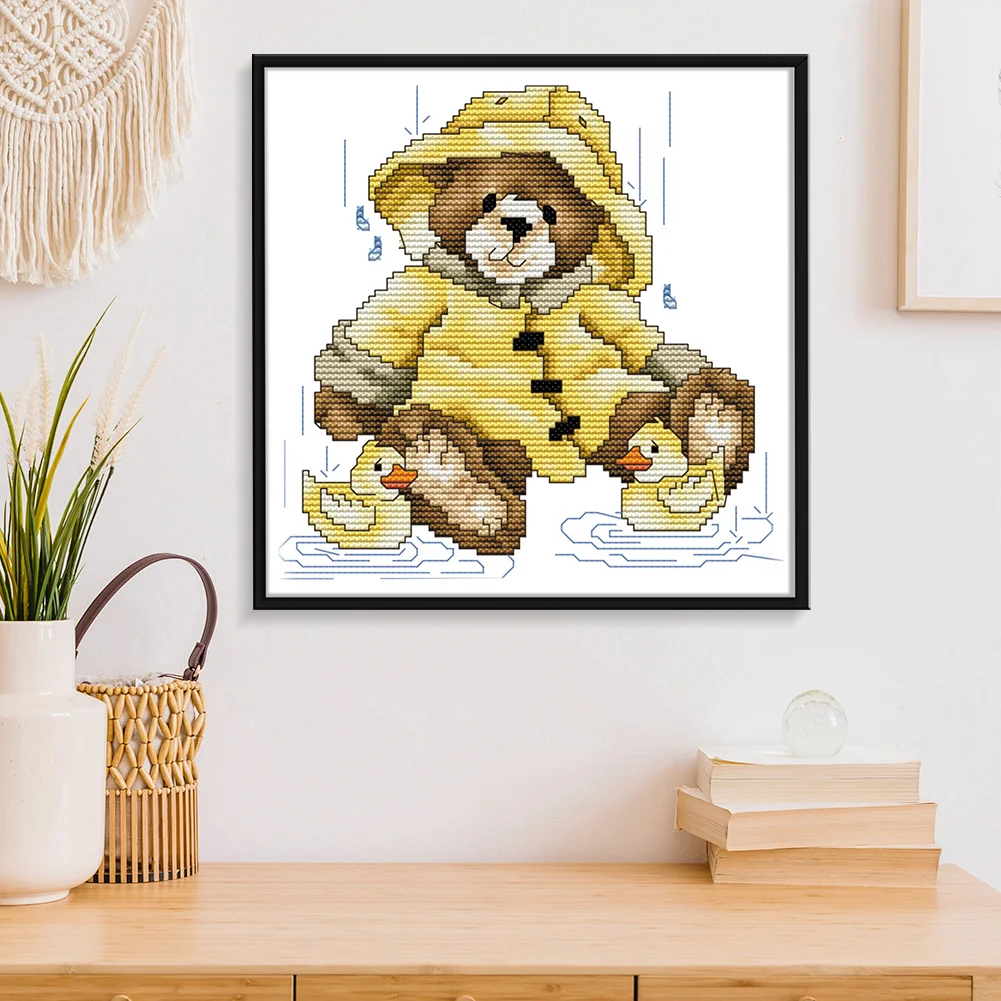 14ct Stamped Cross Stitch - Bear(21*21cm)