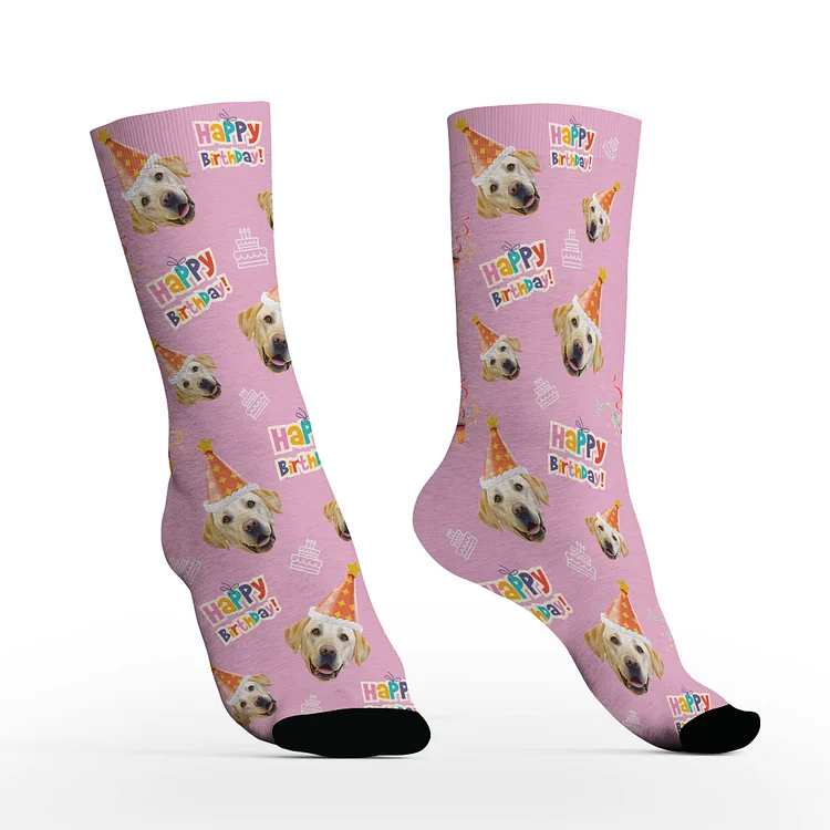 Custom Face Socks with Photos For Birthday