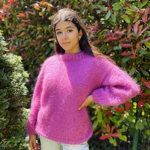 pornhint Pornhint Soft Mohair Jumper, Mohair Fetish, Mohair sweater, Women warm Sweater, Winter Fashion Style