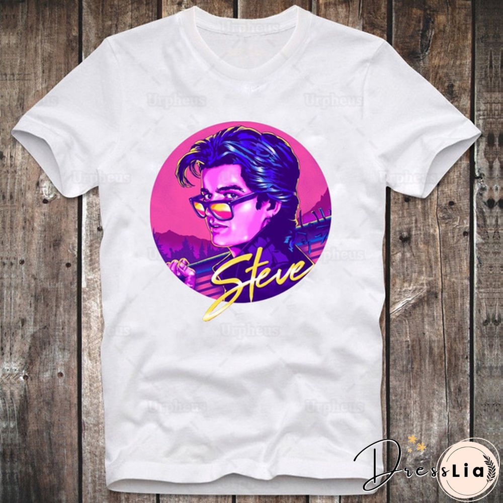 Stranger Things mens loose tee shirtSteve Harrington stranger things 80s-90smen tops tees