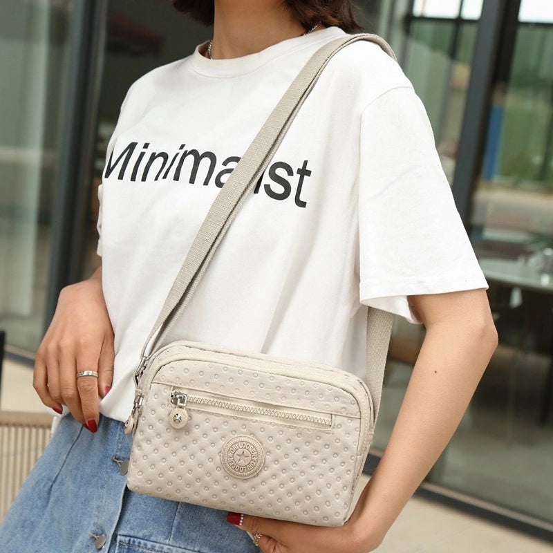 Washed Cloth Women’s Bag Shoulder Bag New Nylon Bag Casual Shoulder Crossbody Women’s Pouches Messenger Bag Water-Proof Bag