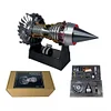 Jet Aviation Engine Model Simulates The Space Shuttle Turbofan Engine Assembly Luminous Startable Toy