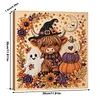 (30x30cm)Highland Cow & Ghost Pearl Painting Art Kits With Inner Frame Pearl Gem Paintings Picture Arts Craft for Adults Beginners Home Wall Decor