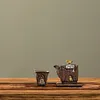 Rock and mineral wabi-sabi style tea cup, master cup, Dunhuang Mogao Grottoes retro Zen-style single cup ceramic tea set, Kung Fu tasting cup