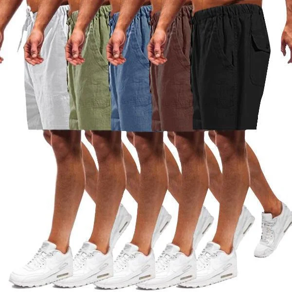 Linen Straight Pants Loose Fit Homewear Leisure shorts