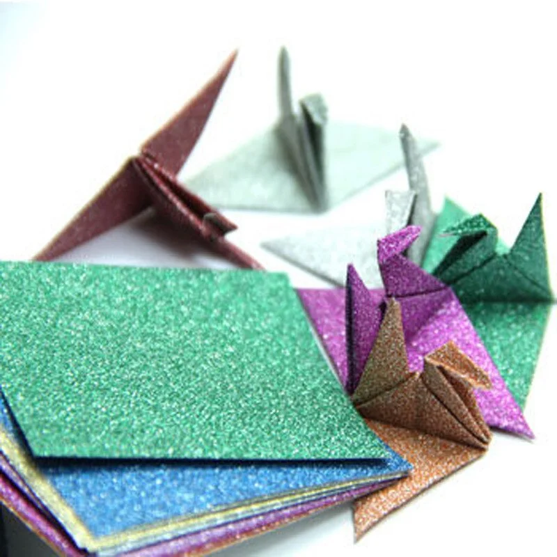1/5PCs A4 Glitter Embossed Paper Colorful DIY Sewing Packaging Paper Card for Kindergarten Handmade Toys Bags Crafts Decoration