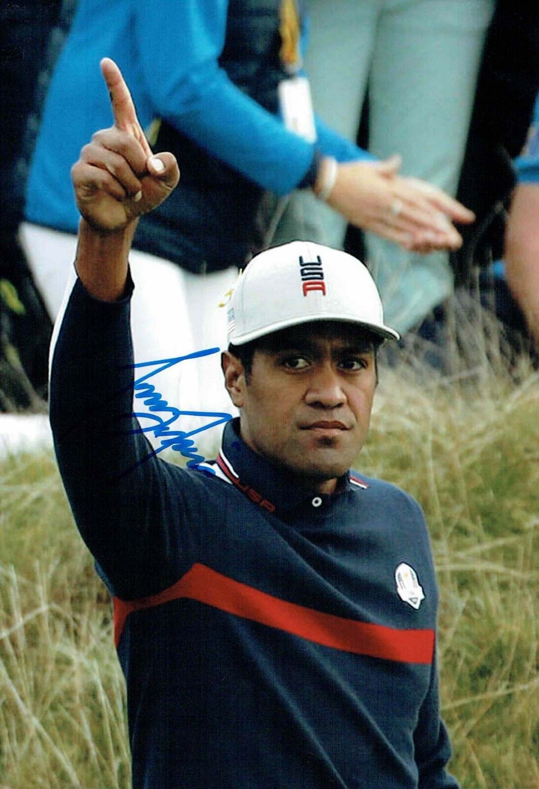 Tony FINAU SIGNED Autograph Photo Poster painting 1 AFTAL COA Golf Ryder Cup 2018 Team USA