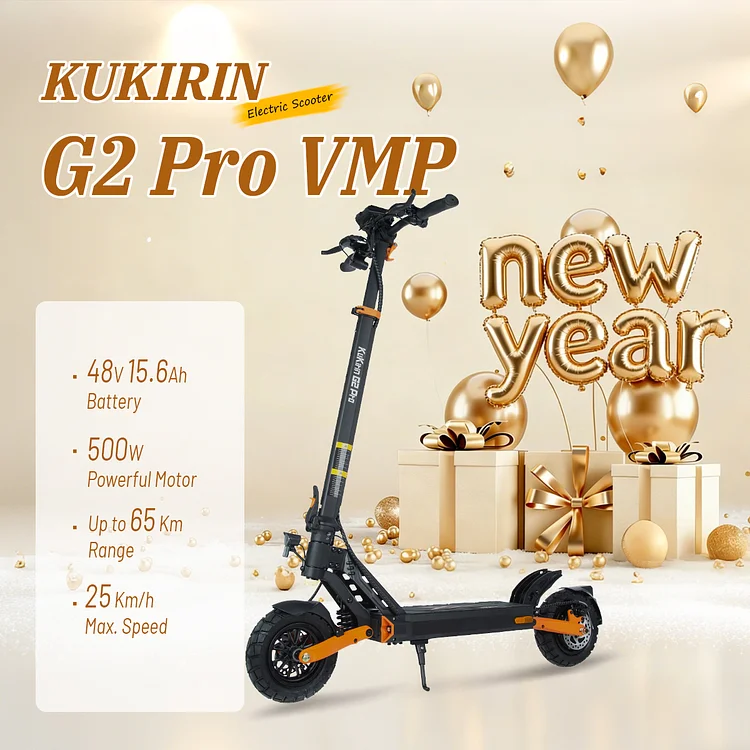 KUKIRIN G2 Pro Electric Scooter | 748WH Power | 25KM/H Max Speed [VMP Version]
