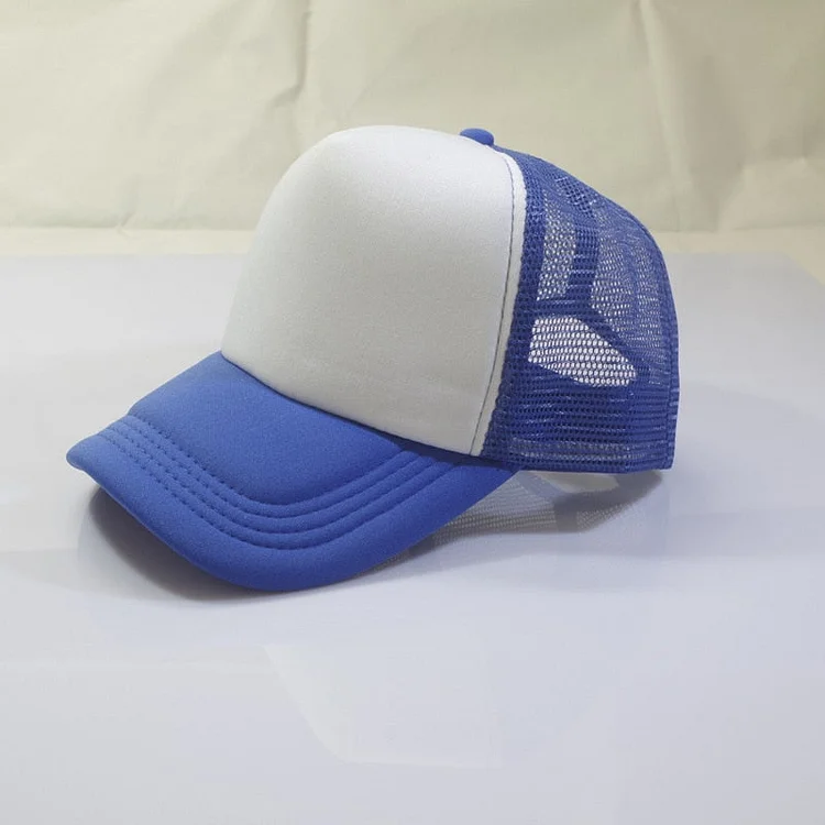 Summer Men Women Children Curve Brim 5 Panel Baseball Cap Adjustable SnapBack Gorras Mesh Blank Visor Hat Travel Casual Cap