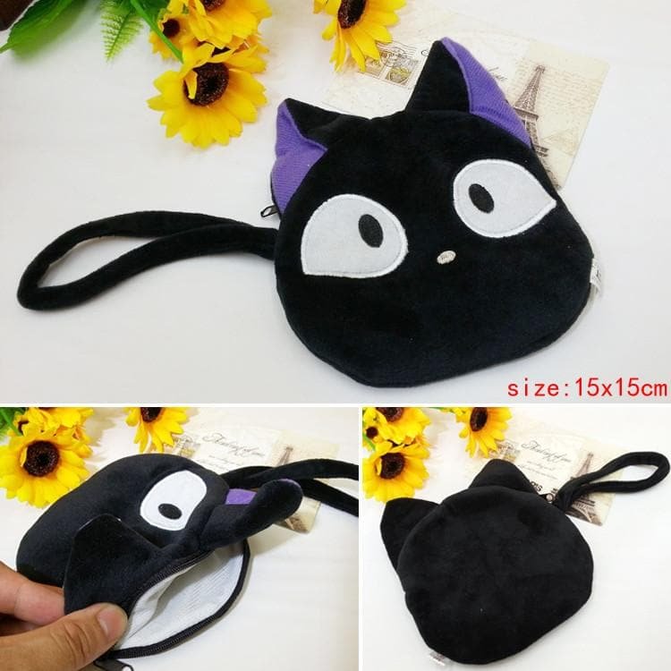 Kiki's Delivery Service Kawaii Black Kitty Cat Plush Bag SP165514