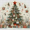 (Multi-Style) Christmas Tree-11CT Stamped Cross Stitch 50*50cm/19.69*19.69in