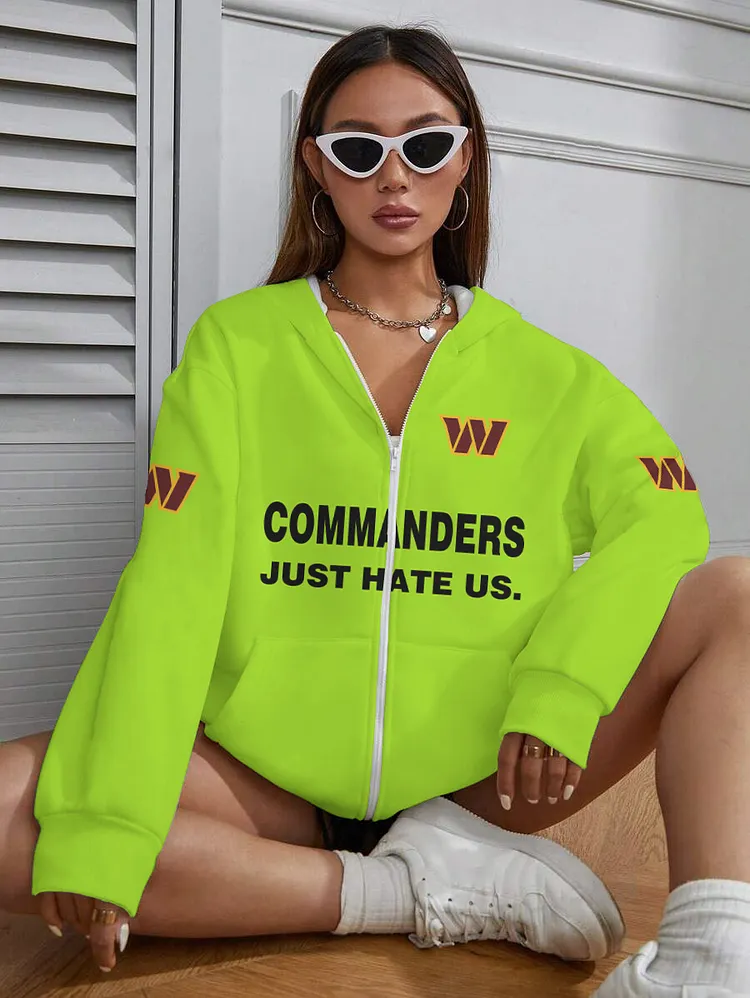 Washington Commanders Design Limidted 3D   Printed Zipper Pocket Pullover Hoodie