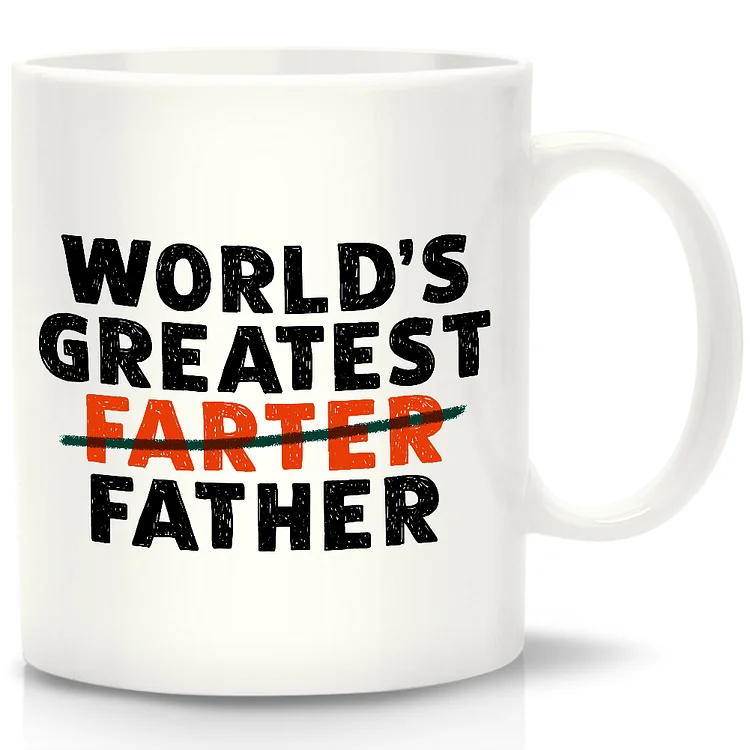 Portable Ceramic Water Mugs Fathers Day World Greatest Coffee Milk Tea Cup