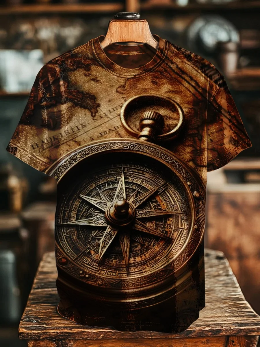 Eagerlys Nautical Compass Art Print T-shirt Eagerlys
