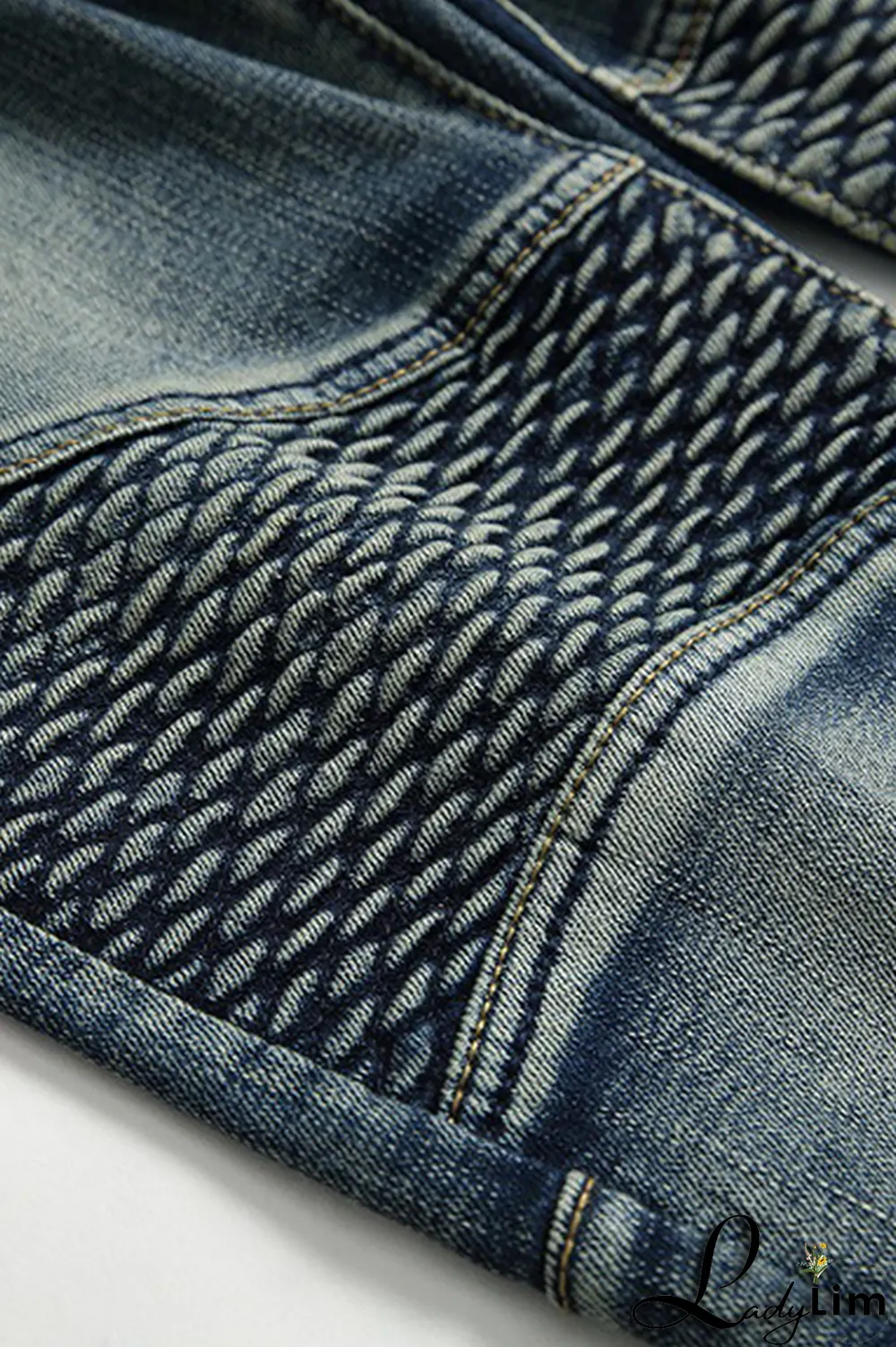 Black Gray Street Patchwork Make Old Fold Bottoms