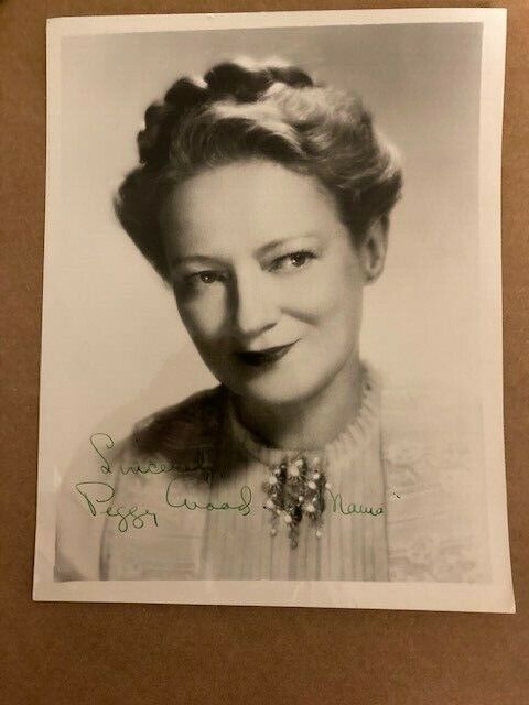 Peggy Wood Signed Vintage 9x7 Photo Poster painting Inscribed Mama