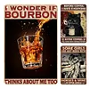 3PCS Bourbon - Vintage Metal Signs Set - 20*30cm/30*40cm