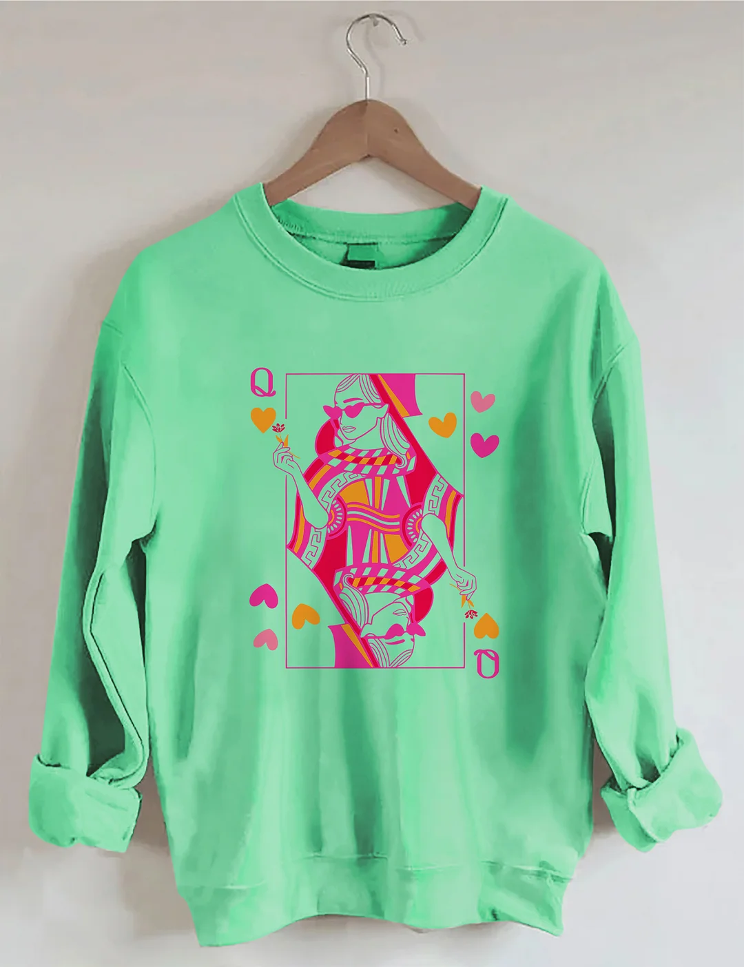 Queen Of Hearts Valentine's Day Sweatshirt