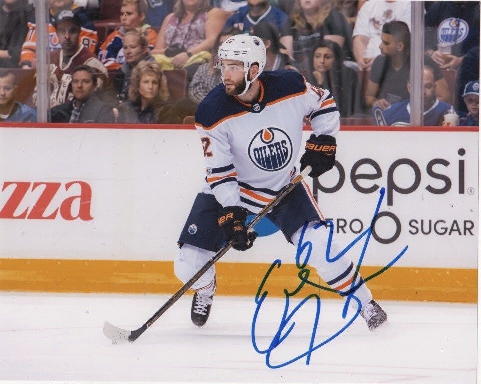 Edmonton Oilers Eric Gryba Signed Autographed 8x10 NHL Photo Poster painting COA W