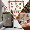 10PCS DIY Pearl Diamond Painting Christmas Fridge Magnets, Sparkling Rhinestone Refrigerator Magnet Craft Kit for Home Decor & Gifts
