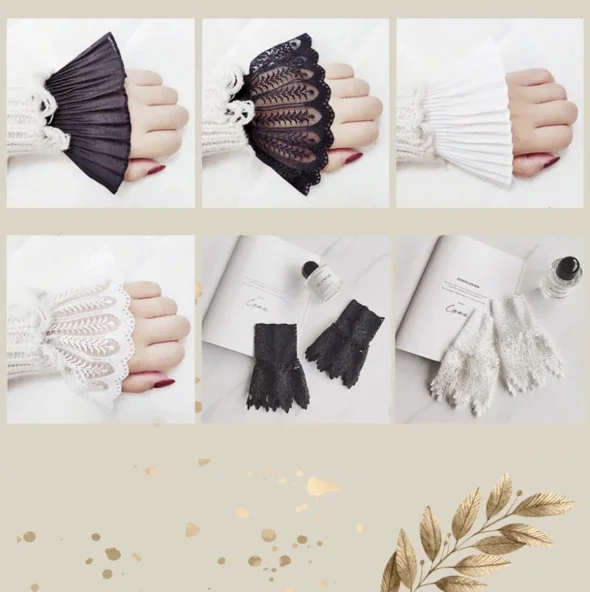 layered sleeve wrist cuff
