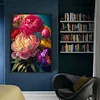 (Big Size)Peony - 11CT Stamped Cross Stitch - 40*60cm - Flower