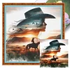 Silhouette-Elephant-Full Embroidery 3 Strands 11CT Stamped Cross Stitch-40*40CM