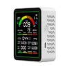 9 In 1 Multifunctional Air Quality Detector Carbon Dioxide Airs Tester Gas Detector LCD Screen Temperature/Humidity Tester Noise/CO2/TVOC/AQI/C6H6/HCHO/CO Detect