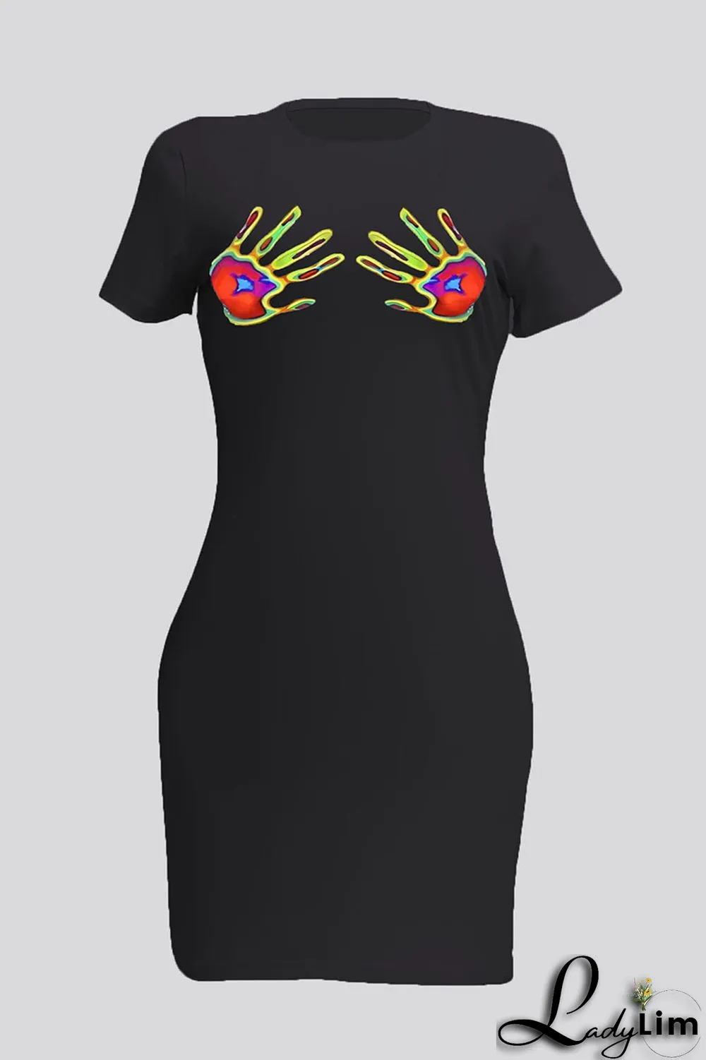 Purple Sexy Casual Print Patchwork O Neck Sheath Dresses