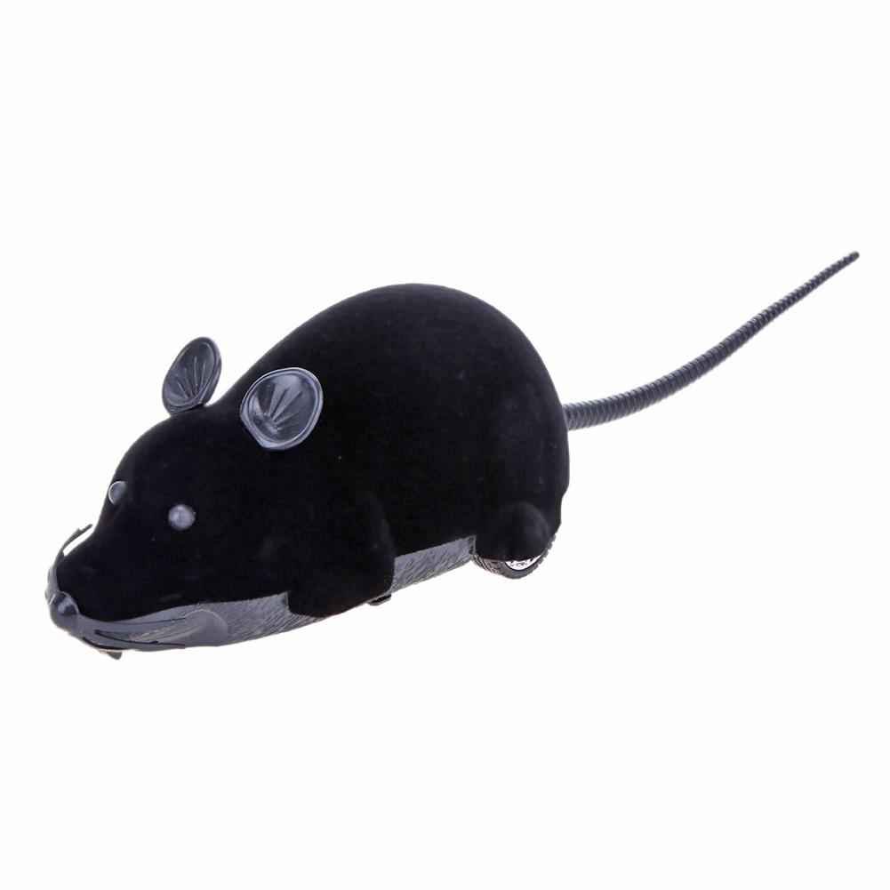 

Wireless Electric RC Flocking Rat Toys Pet Cat Play Remote Control Mouse, Brown, 501 Original