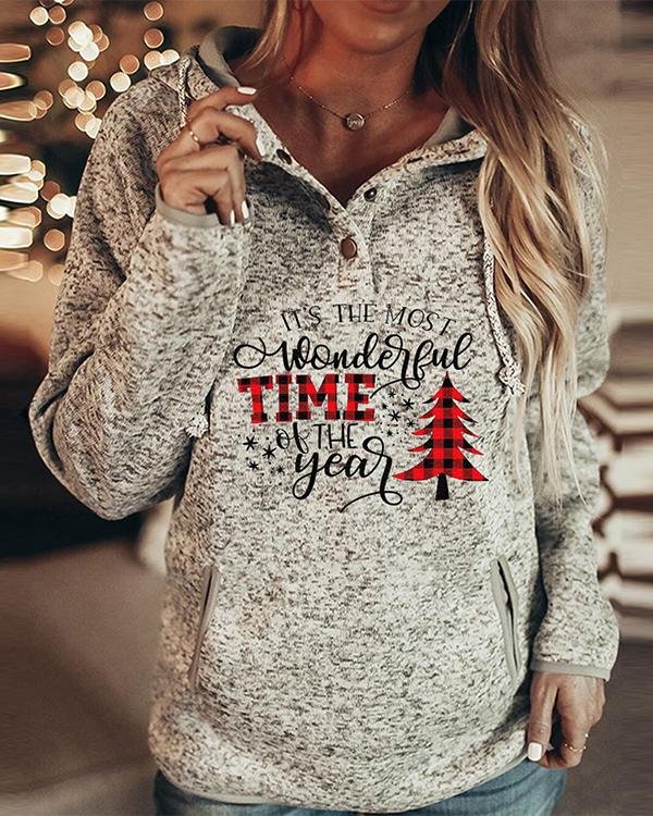 Women Fashion Print Long Sleeves Christmas Sweatshirt(6 Patterns)