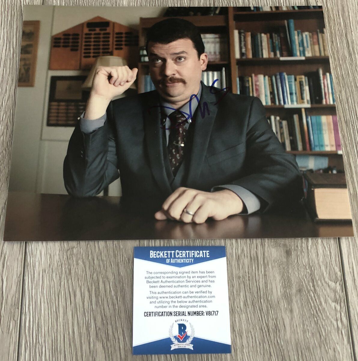 DANNY MCBRIDE SIGNED VICE PRINCIPALS 8x10 Photo Poster painting w/EXACT PROOF & BAS BECKETT COA