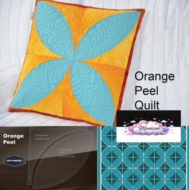 Orange Peel Shape Patchwork Templates Set