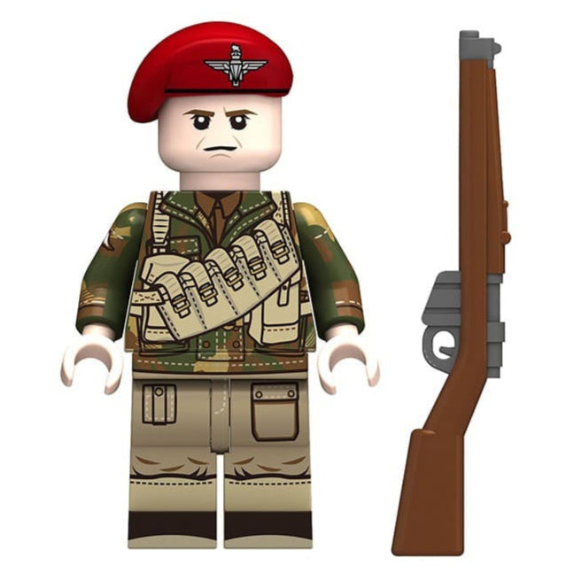 WW2 British Airborne Division Red Devil Soldier Custom Military Minifigure Minifigure Bricks monstertoys