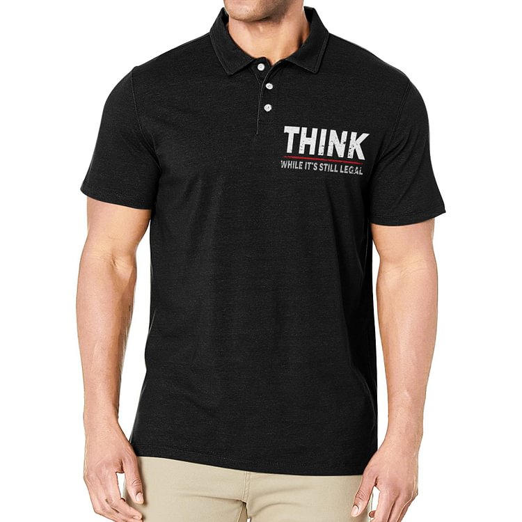 THINK GRAPHIC POLO SHIRT