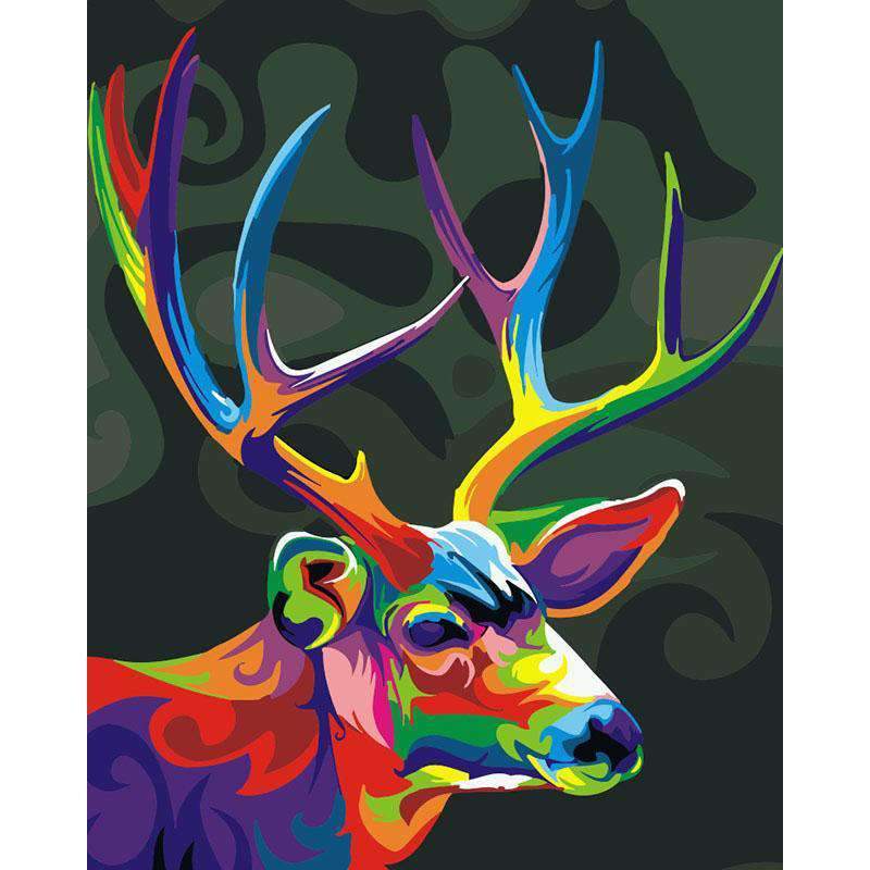 

Abstract Deer – Paint By Numbers - 40*50CM, 501 Original